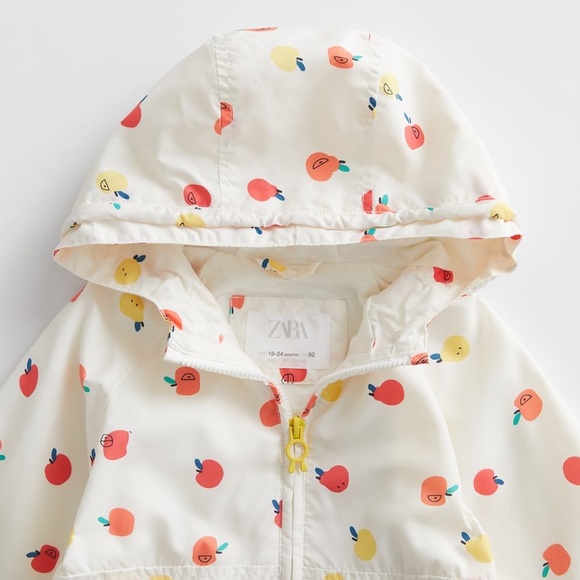zara baby girl raincoat